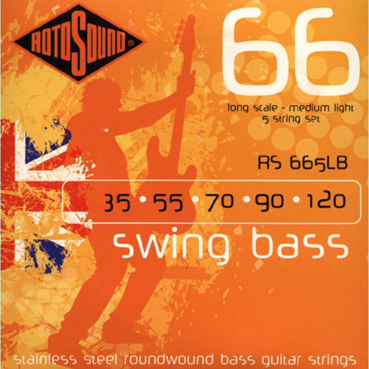Струни за бас китара ROTOSOUND Swing RS665LB 5 струни 